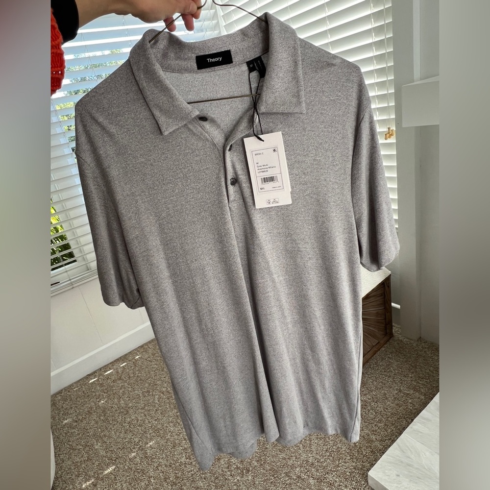 Theory Bron C Anemone Polo Shirt